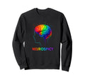 Neurospicy Rainbow Brain Introvert Sweatshirt - Unique Graphic Unisex - T-Shirt, Sweatshirt, Hoodie