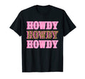 Rodeo White Howdy Western Cowboy Hat T-Shirt - Novelty Apparel for Adults - T-Shirt, Sweatshirt, Hoodie