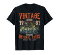 45Th Birthday 1981 Motorcycle Chopper T-Shirt - Graphic Print Unisex - T-Shirt, Sweatshirt, Hoodie