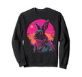 Rabbit Bunny Vaporwave Aesthetic Sweatshirt - Minimalist Print Men Women - T-Shirt, Sweatshirt, Hoodie