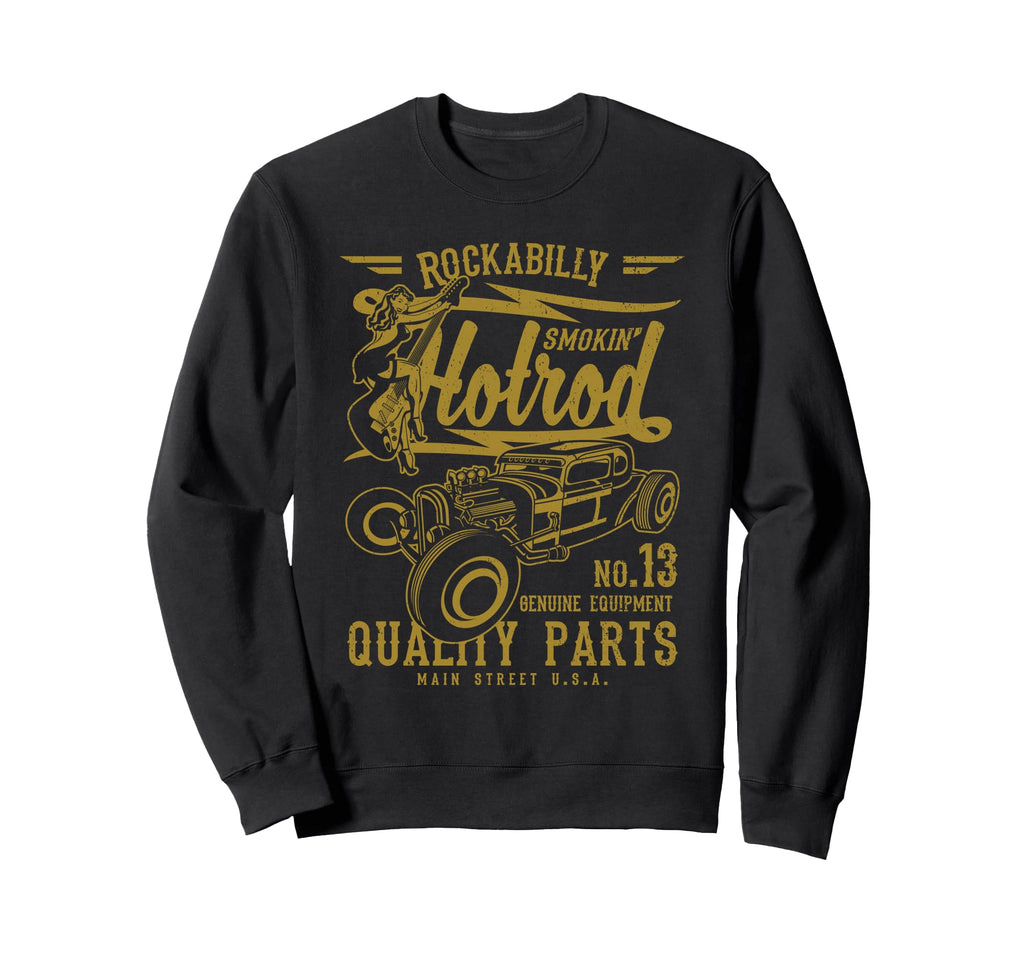Hotrod Distressed Sweatshirt - Custom Art Print Men Women - T-Shirt, Sweatshirt, Hoodie
