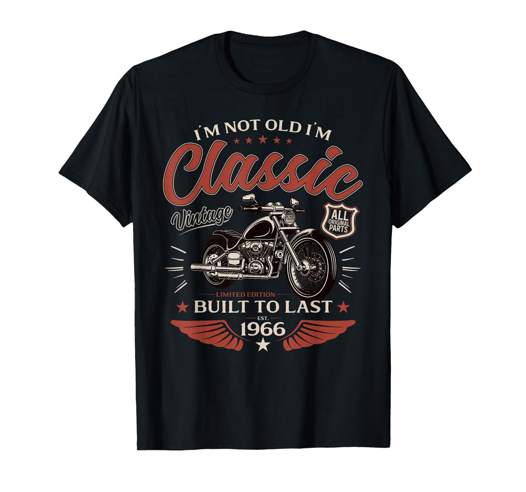 60Th Birthday Gift Motorcycle T-Shirt - Minimalist Print for Adults - T-Shirt, Sweatshirt, Hoodie
