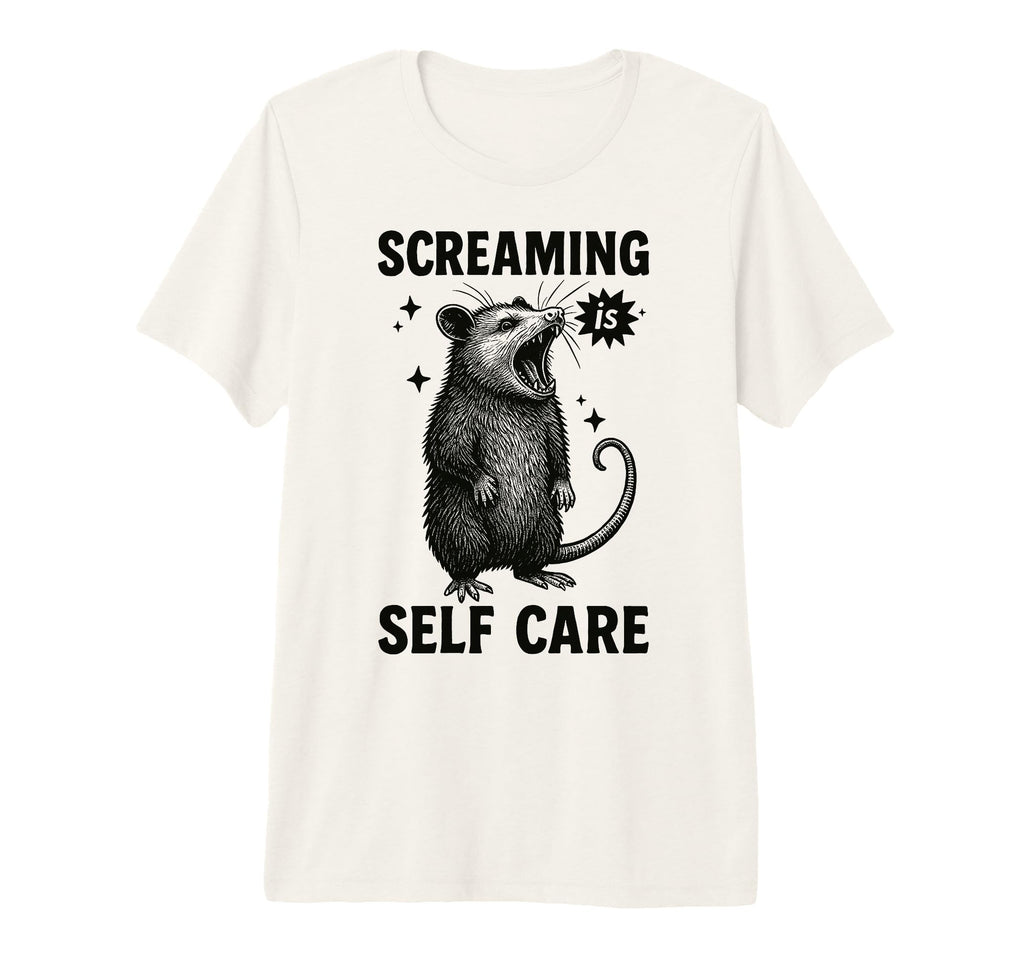 Funny Opossum Raccoon Screaming Is T-Shirt - Aesthetic Graphic Men Women - T-Shirt, Sweatshirt, Hoodie