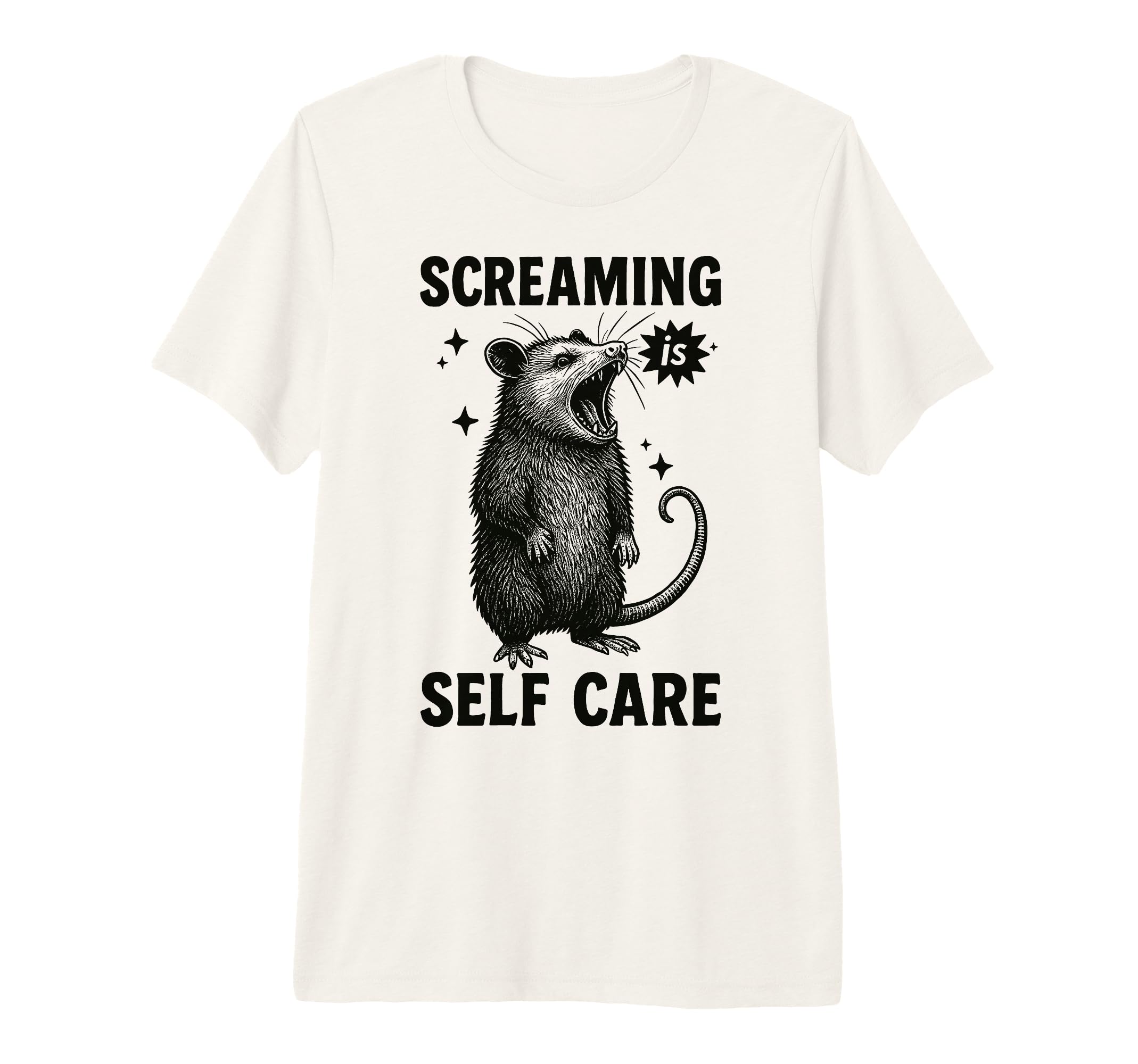 Funny Opossum Raccoon Screaming Is T-Shirt - Aesthetic Graphic Men Women - T-Shirt, Sweatshirt, Hoodie