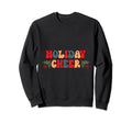 Word Art Holiday Cheer Typography Sweatshirt - Minimalist Print for Adults - T-Shirt, Sweatshirt, Hoodie