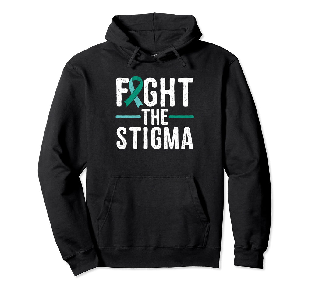 Suicide Awareness Fight Stigma Mental Hoodie - Aesthetic Graphic Men Women - T-Shirt, Sweatshirt, Hoodie