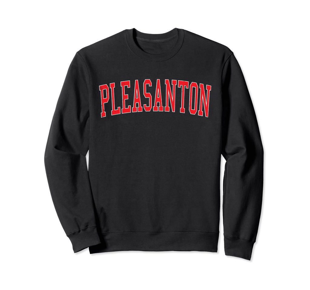 Pleasanton Tx Distressed Red Sweatshirt - Custom Art Print for Adults - T-Shirt, Sweatshirt, Hoodie