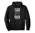 Motorcycle Biker Dad Son Father And Son Hoodie - Unique Graphic Men Women - T-Shirt, Sweatshirt, Hoodie