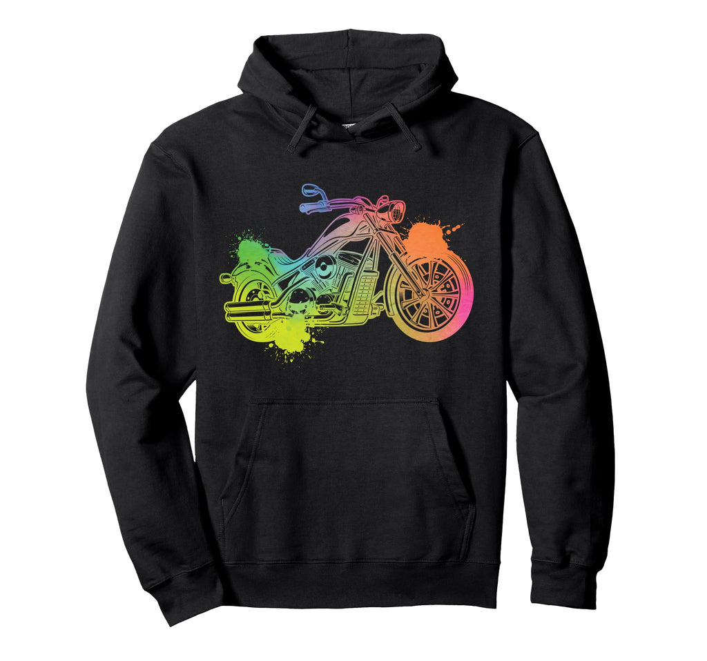 Motorcycle Biker Watercolor Hoodie - Aesthetic Graphic Unisex - T-Shirt, Sweatshirt, Hoodie