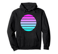 Vaporwave 80S 90S Electro Sunrise Hoodie - Aesthetic Graphic for Adults - T-Shirt, Sweatshirt, Hoodie