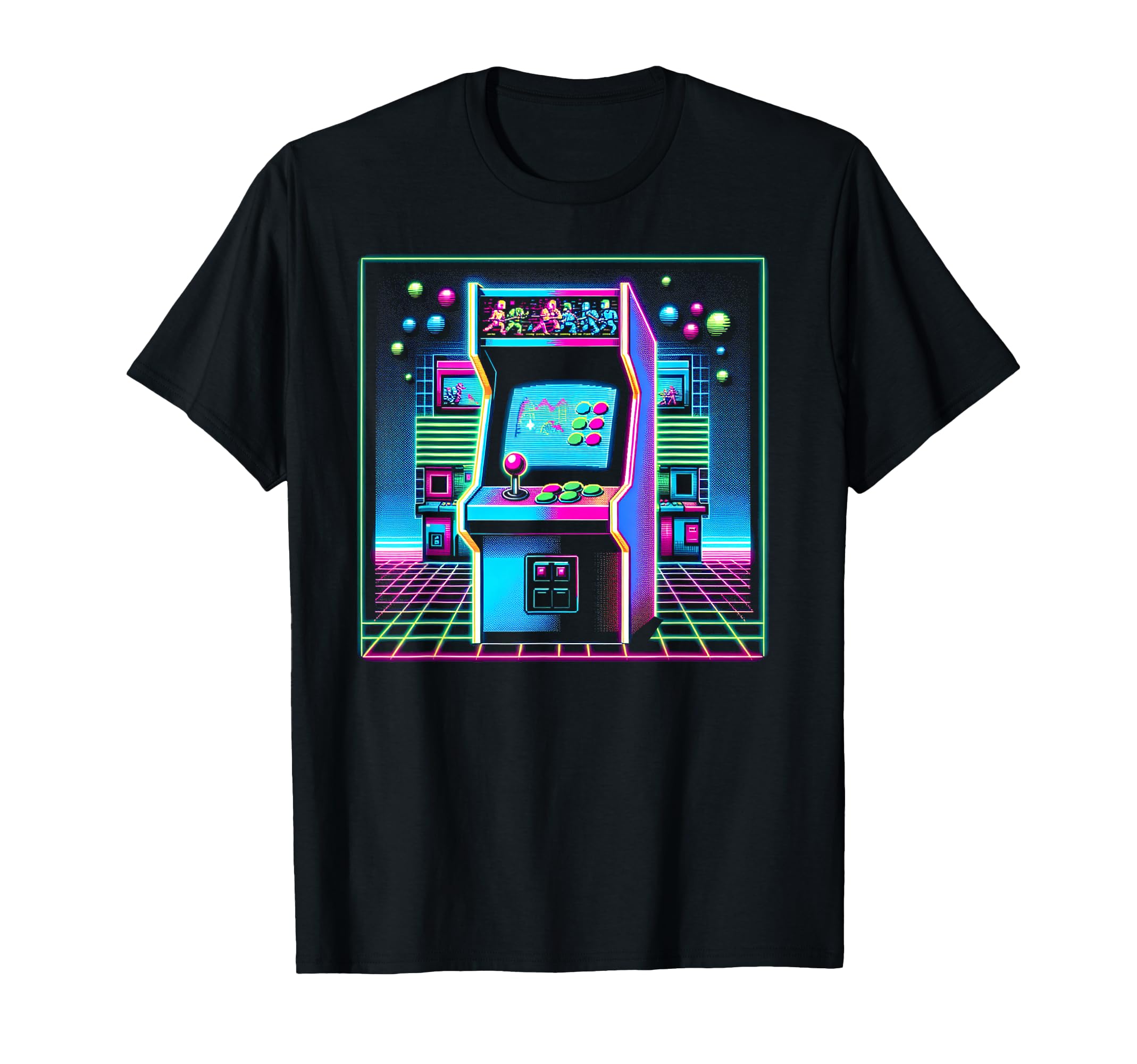 1980S Arcade Pixel Art T-Shirt - Aesthetic Graphic for Adults - T-Shirt, Sweatshirt, Hoodie