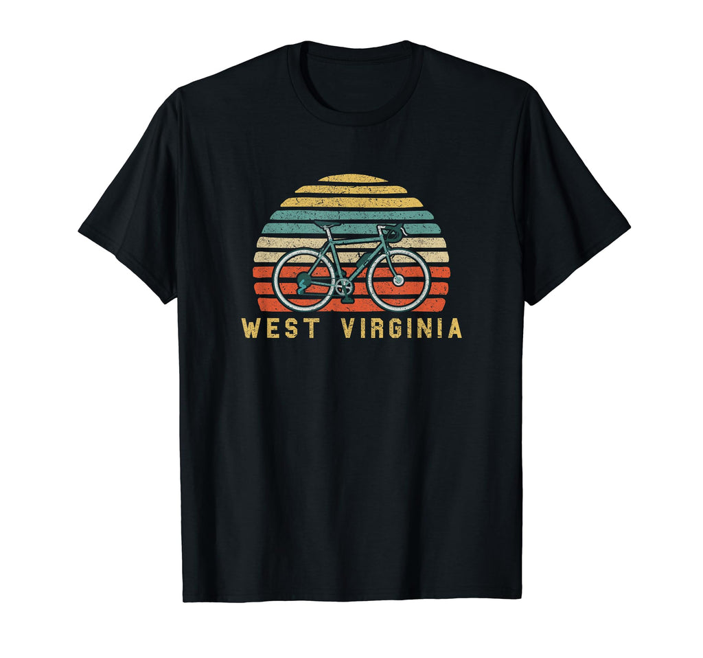 Bike West Virginia Cyclist T-Shirt - Unique Graphic Unisex - T-Shirt, Sweatshirt, Hoodie