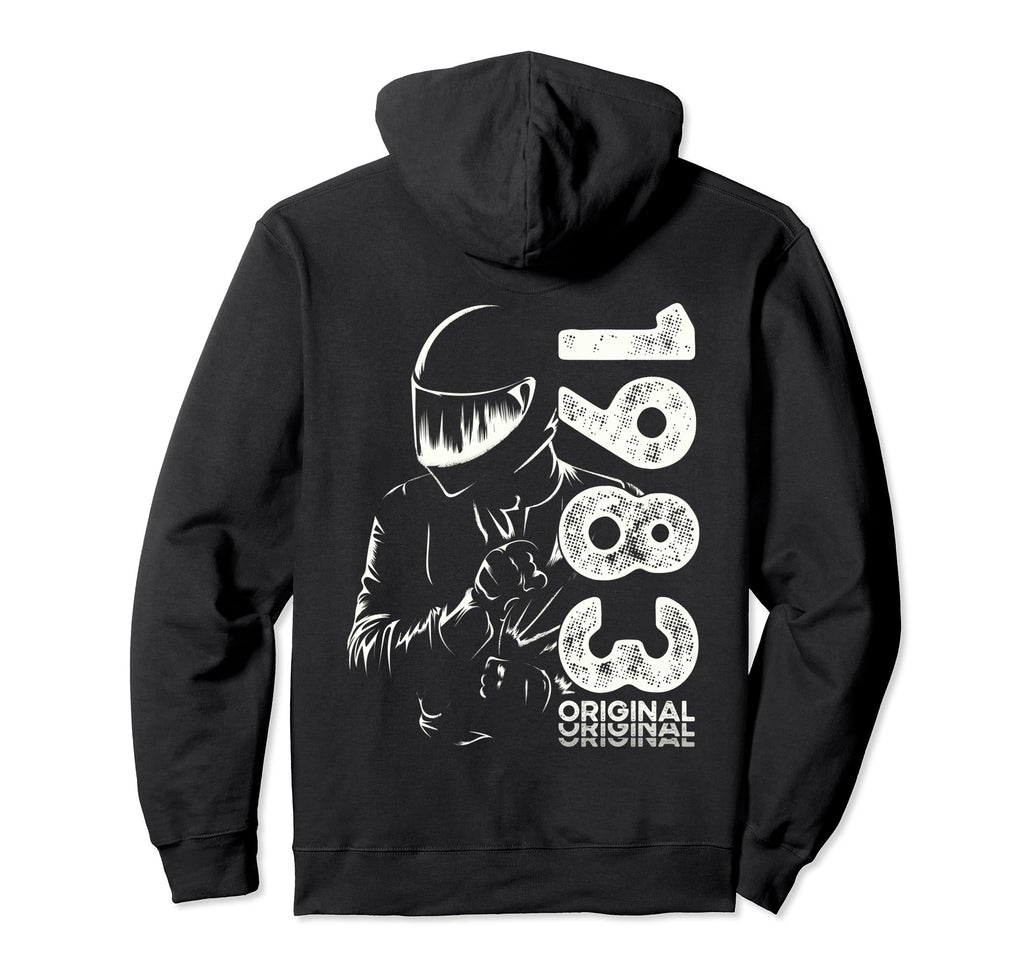 41St Birthday Motorcycle Motorcyclist Biker Hoodie - Unique Graphic Unisex - T-Shirt, Sweatshirt, Hoodie