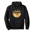 Vinyl Record Player Disco Music Skyline M Hoodie - Trendy Graphic Unisex - T-Shirt, Sweatshirt, Hoodie