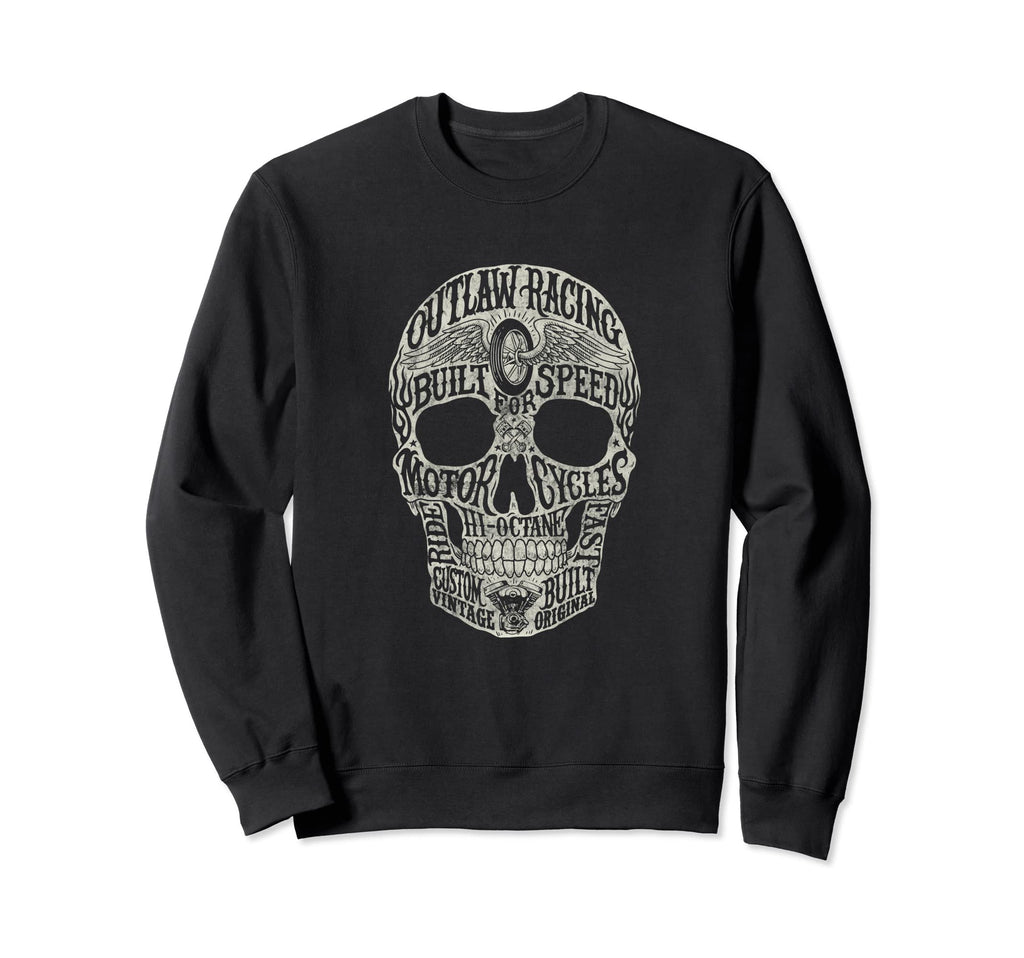 Outlaw Racing Text Filled Sweatshirt - Streetwear Style for Adults - T-Shirt, Sweatshirt, Hoodie