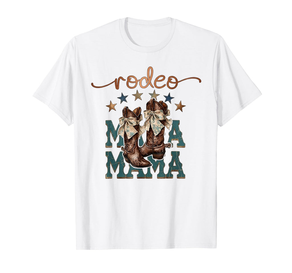 Rodeo Mama Western Cowboy Boots T-Shirt - Graphic Print for Adults - T-Shirt, Sweatshirt, Hoodie