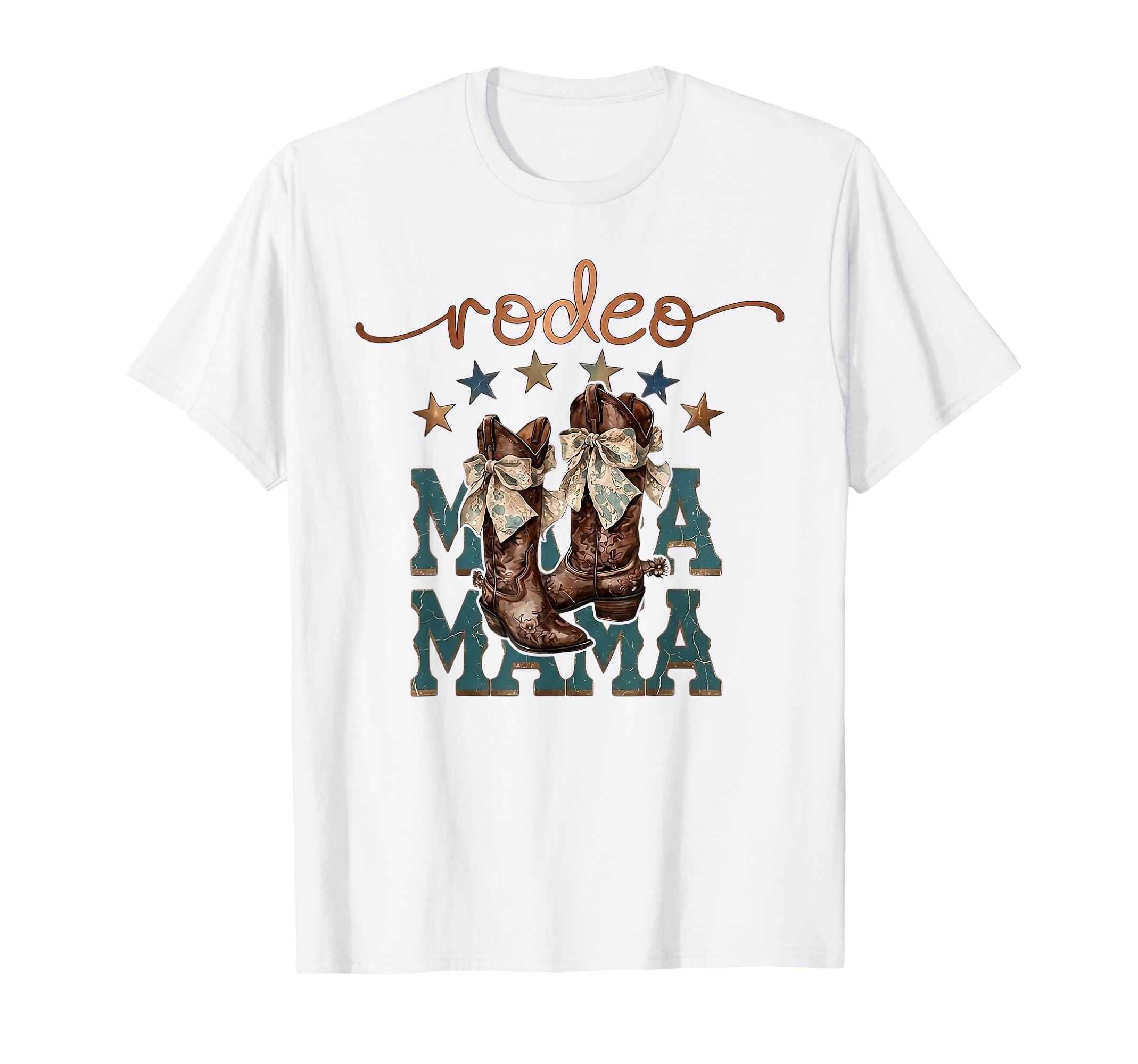 Rodeo Mama Western Cowboy Boots T-Shirt - Graphic Print for Adults - T-Shirt, Sweatshirt, Hoodie
