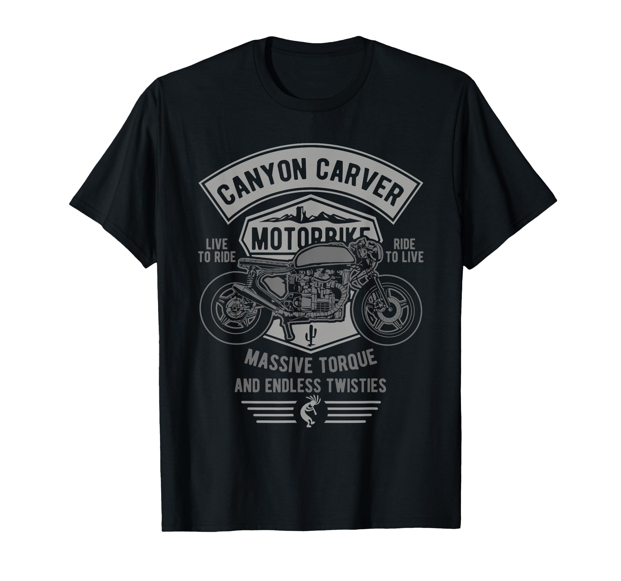 Canyon Carver Motorcycle T-Shirt - Graphic Print Men Women - T-Shirt, Sweatshirt, Hoodie