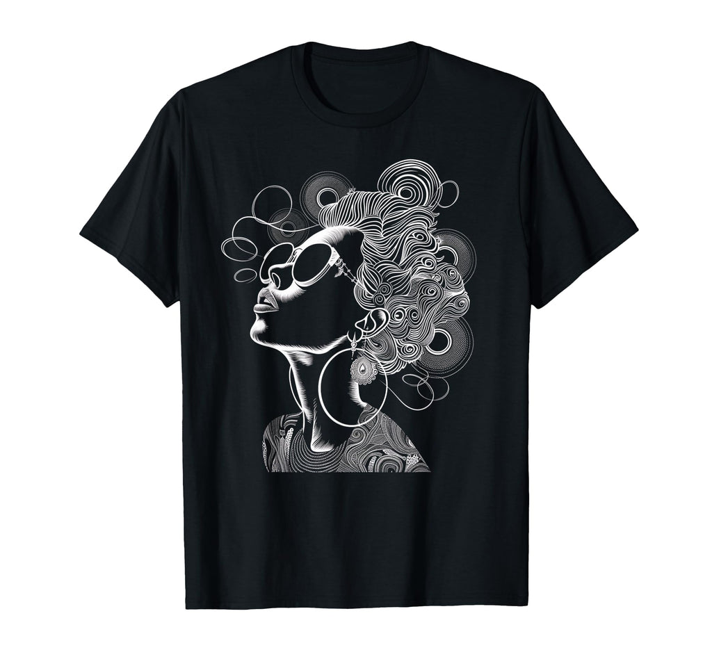 Abstract Line Art Sunglasses T-Shirt - Fun Novelty Design for Adults - T-Shirt, Sweatshirt, Hoodie