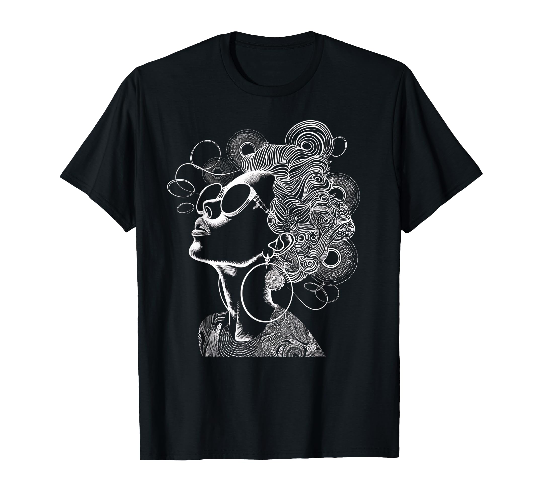 Abstract Line Art Sunglasses T-Shirt - Fun Novelty Design for Adults - T-Shirt, Sweatshirt, Hoodie