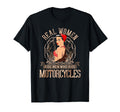 Real Ride Motorcycles Biker Babe Pin Up T-Shirt - Minimalist Print Unisex - T-Shirt, Sweatshirt, Hoodie