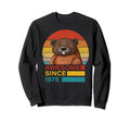 Beaver 1975 Birthday Funny Beaver Sweatshirt - Minimalist Print for Adults - T-Shirt, Sweatshirt, Hoodie