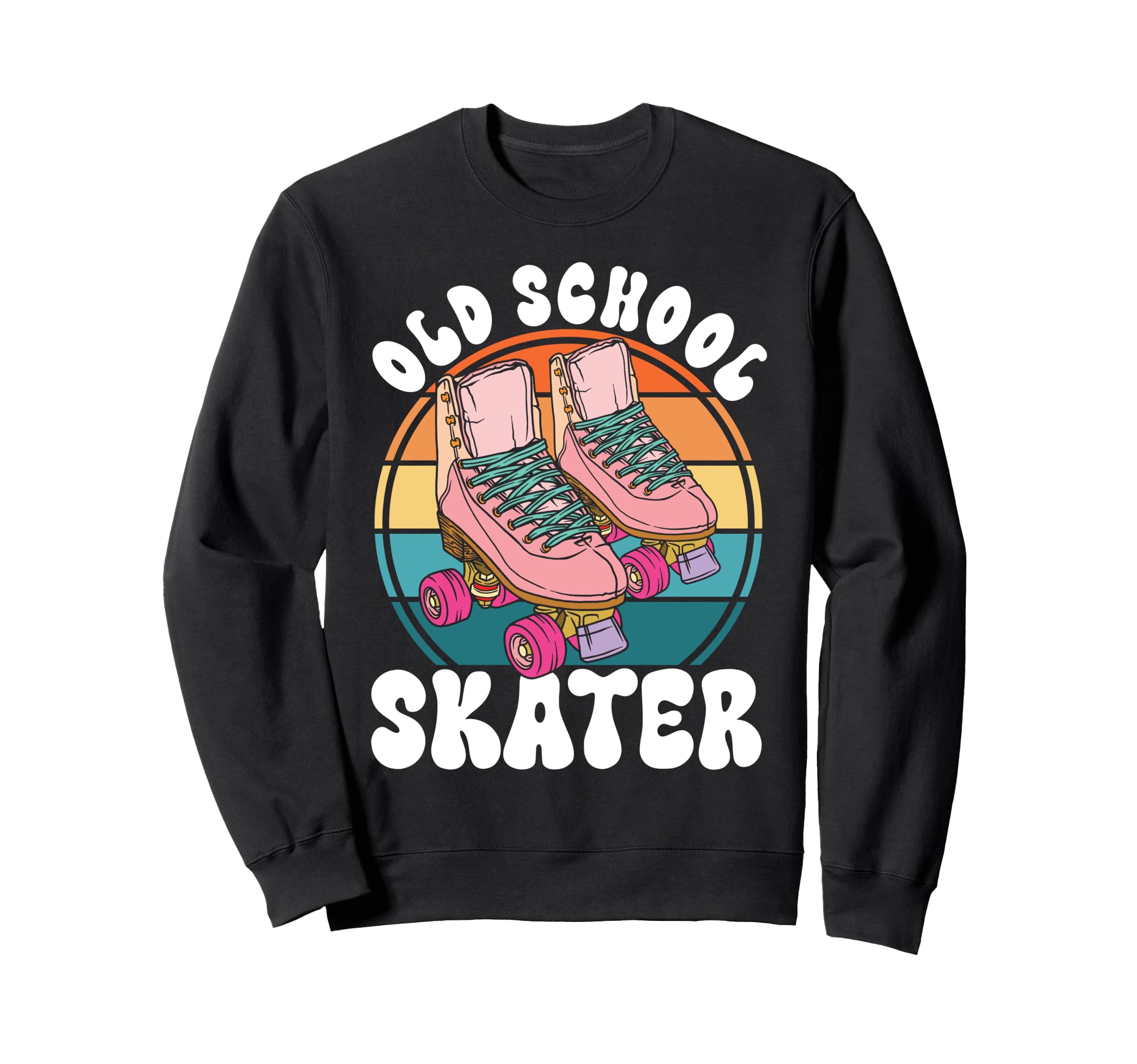 Roller Skating Skate 1970S Old Sweatshirt - Custom Art Print for Adults - T-Shirt, Sweatshirt, Hoodie