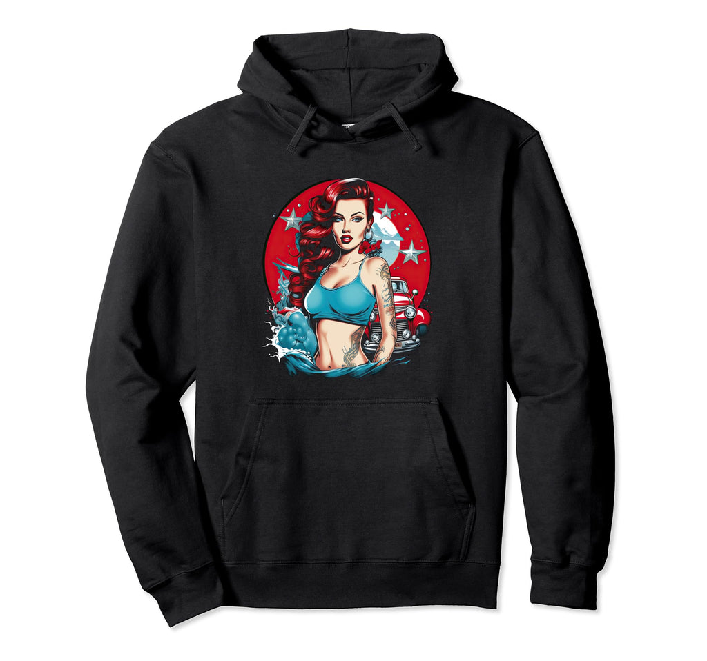 Pinup Pin Up Hoodie - Novelty Apparel for Adults - T-Shirt, Sweatshirt, Hoodie