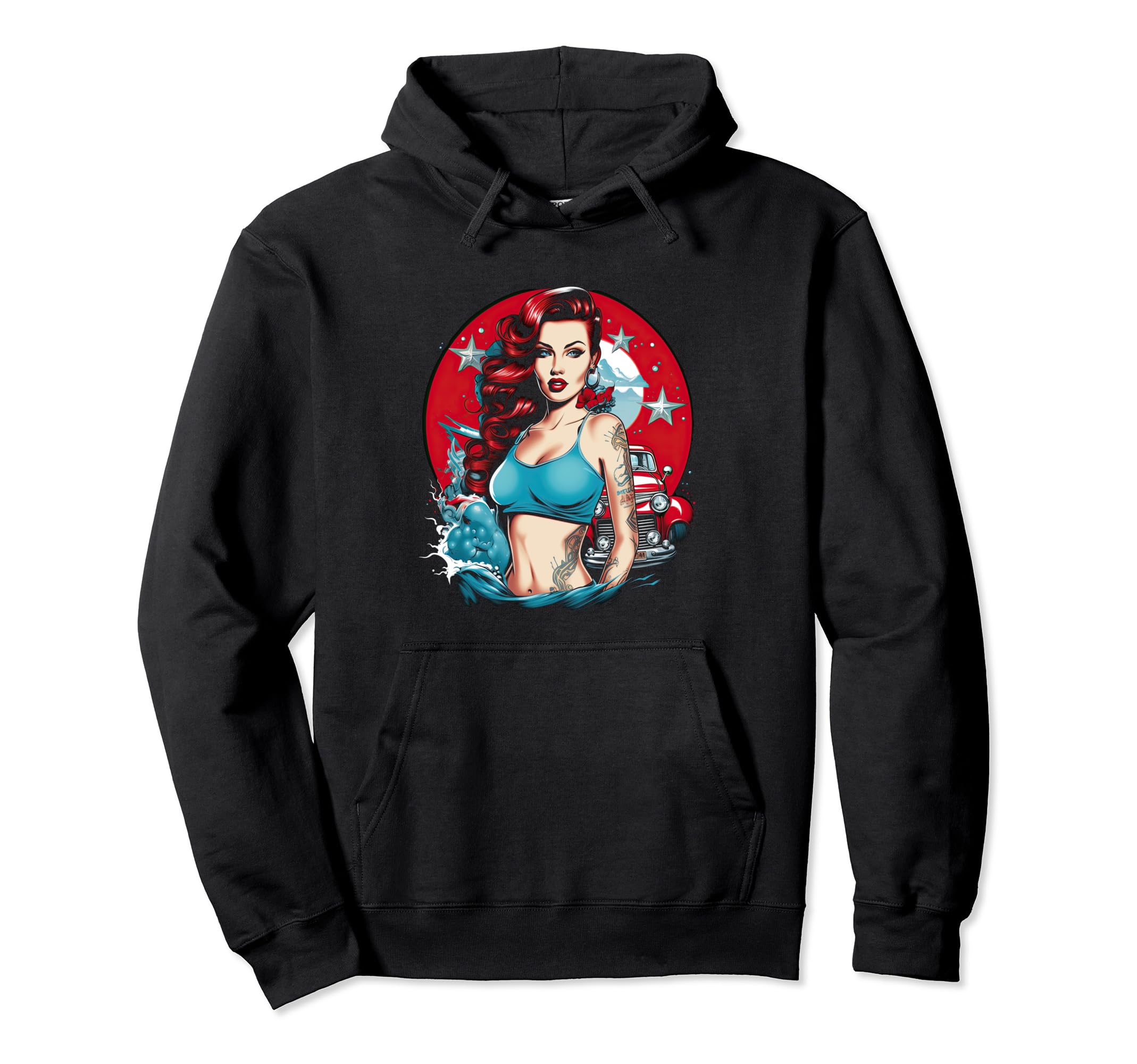 Pinup Pin Up Hoodie - Novelty Apparel for Adults - T-Shirt, Sweatshirt, Hoodie