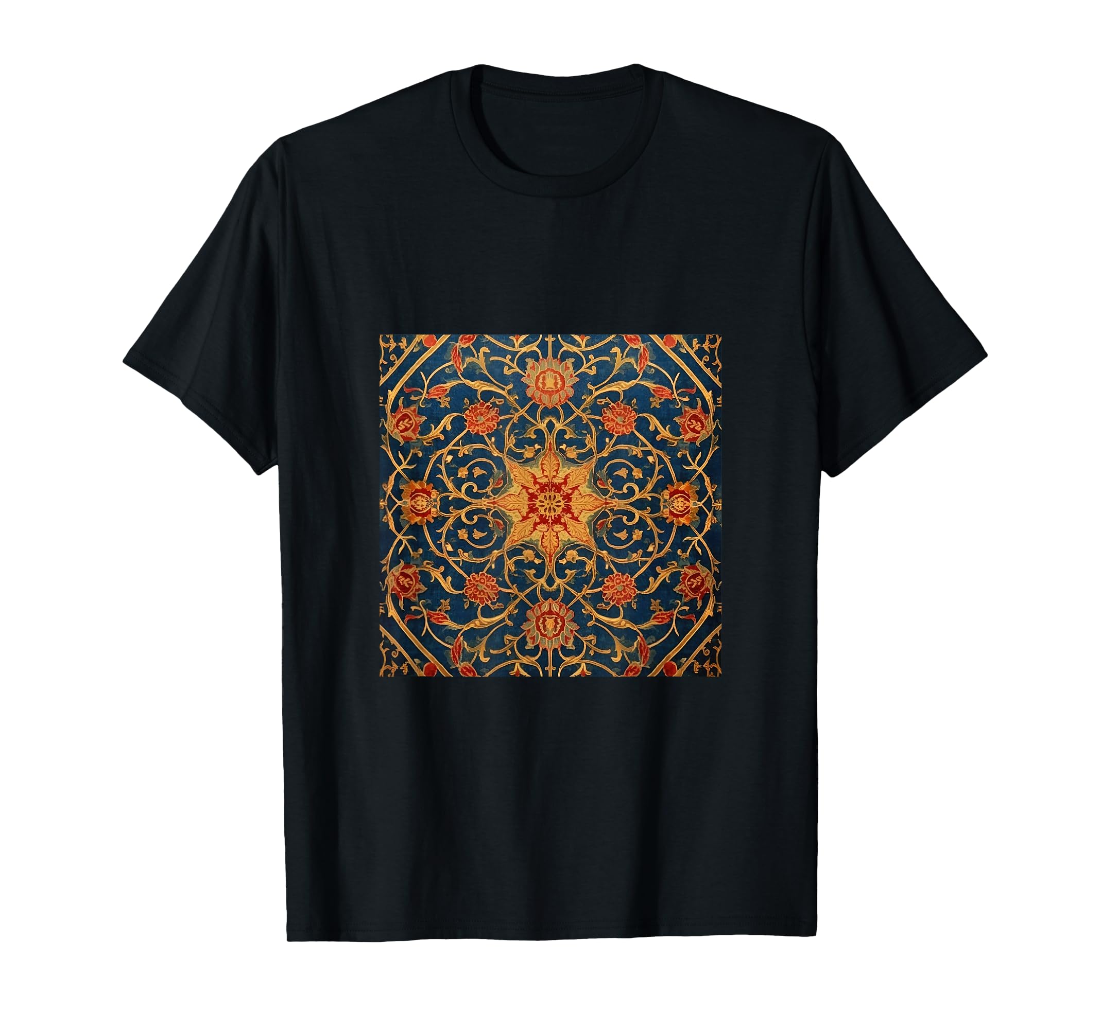 Bohemian Moroccan Boho Pattern Floral T-Shirt - Casual Everyday Wear Unisex - T-Shirt, Sweatshirt, Hoodie