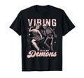 Funny Vibing My Demons Gothic Pinup Art T-Shirt - Unique Graphic Men Women - T-Shirt, Sweatshirt, Hoodie