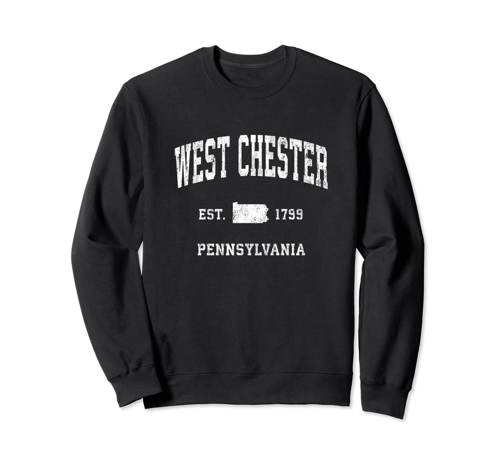 West Chester Pennsylvania Pa Sweatshirt - Custom Art Print Men Women - T-Shirt, Sweatshirt, Hoodie
