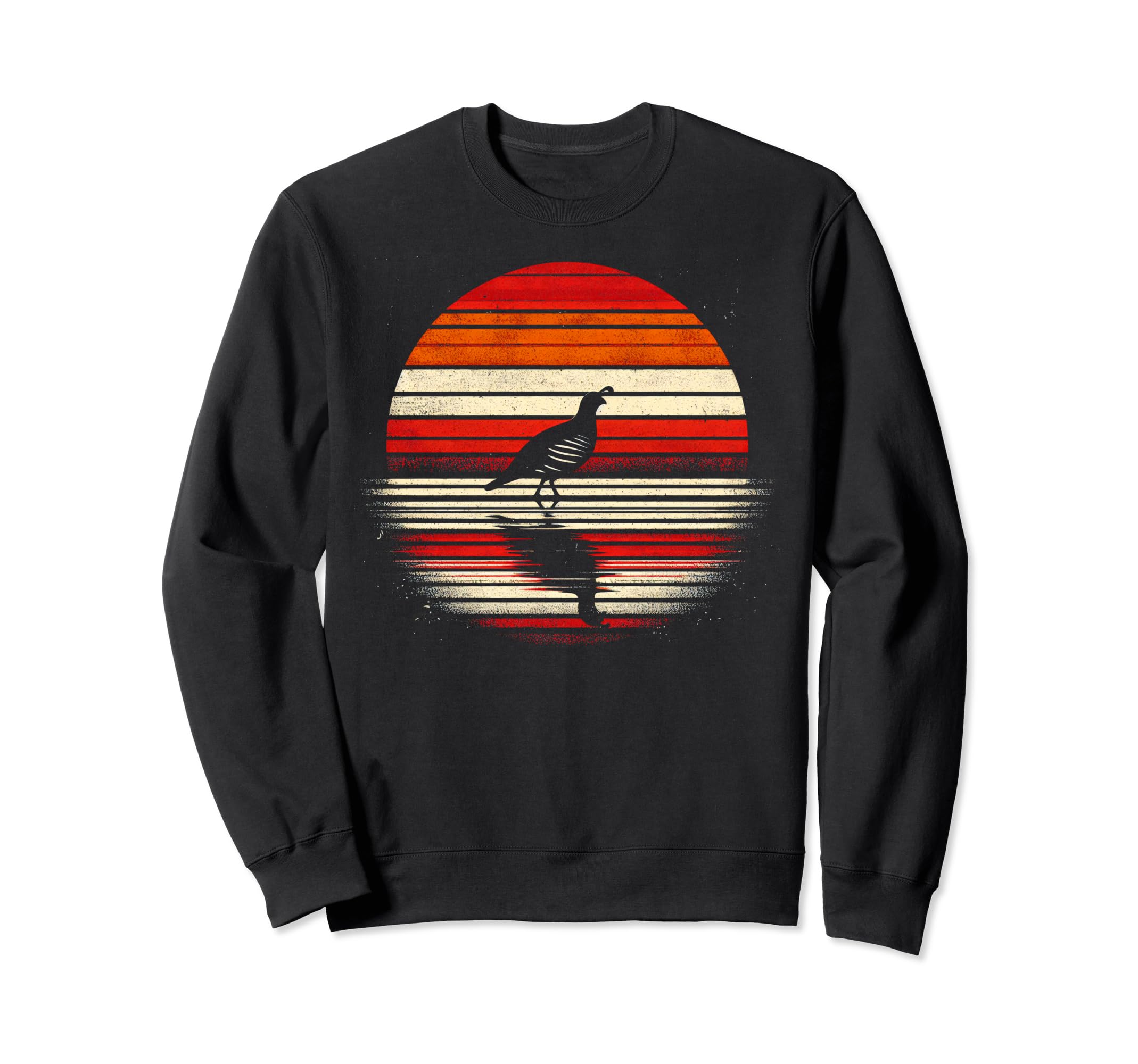 Quail Bird Sunset Safari 70S Sweatshirt - Graphic Print for Adults - T-Shirt, Sweatshirt, Hoodie