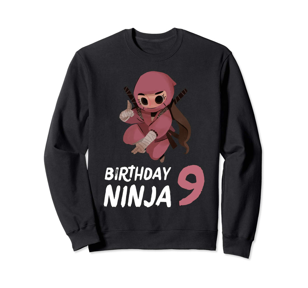 9Th Birthday Ninja 9 Year Old Sweatshirt - Casual Everyday Wear Unisex - T-Shirt, Sweatshirt, Hoodie