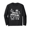Im Anti Social Butterfly Insects Butterfly T-Shirt - Graphic Print Unisex - T-Shirt, Sweatshirt, Hoodie