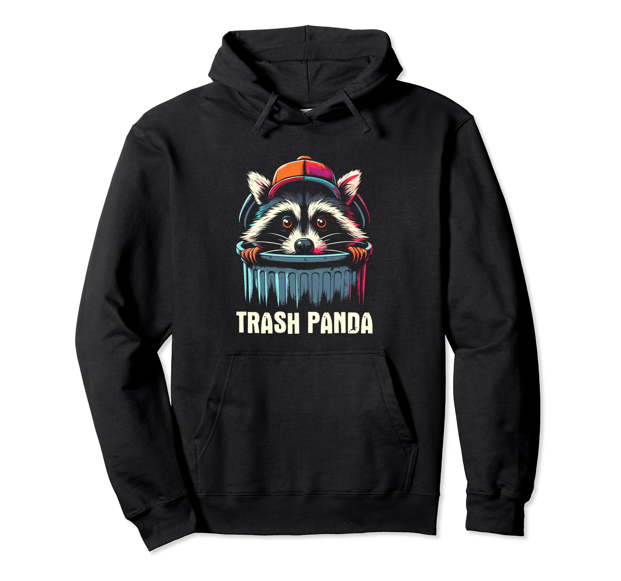 Trash Panda Team Trash Funny Garbage Hoodie - Custom Art Print Men Women - T-Shirt, Sweatshirt, Hoodie