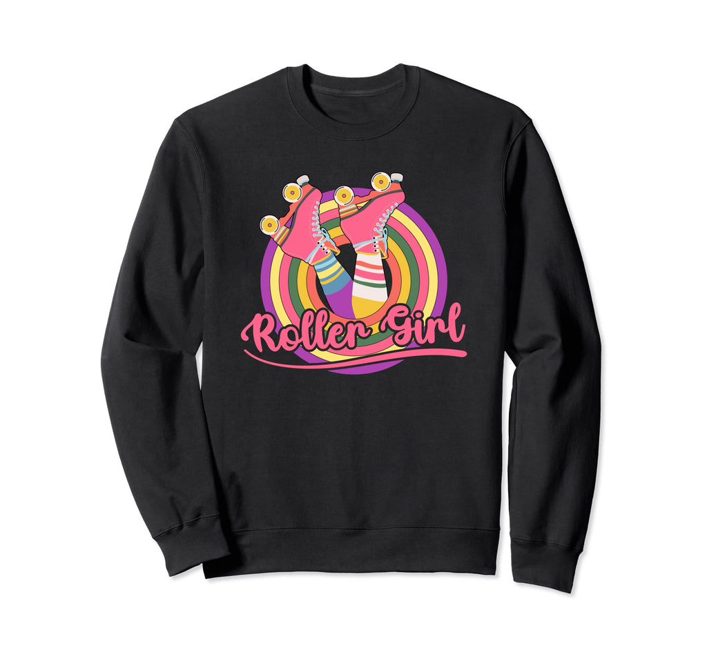70S 80S Roller Skater Skating Sweatshirt - Fun Novelty Design Men Women - T-Shirt, Sweatshirt, Hoodie