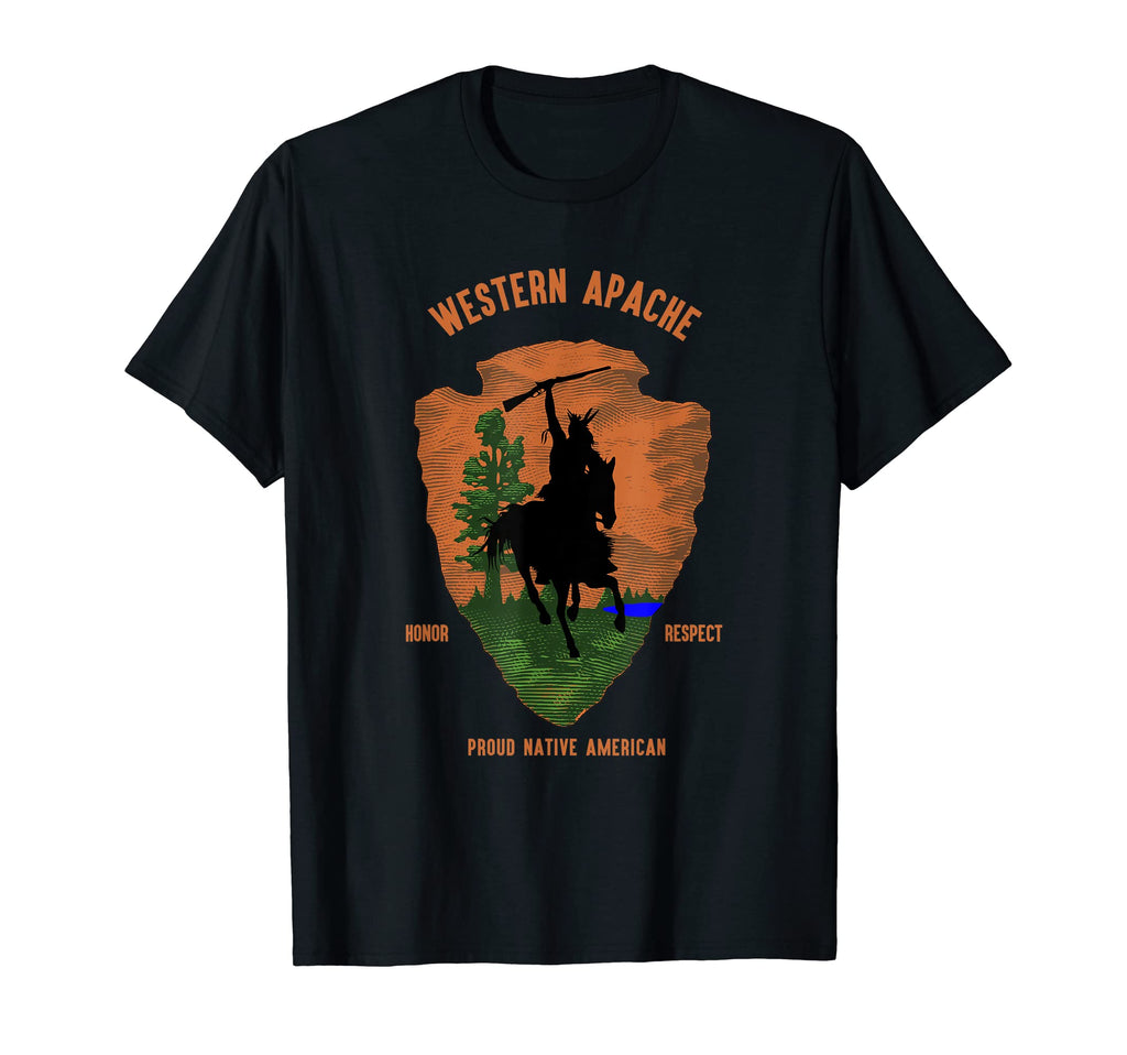 Western Apache Tribe Native American T-Shirt - Fun Novelty Design Unisex - T-Shirt, Sweatshirt, Hoodie