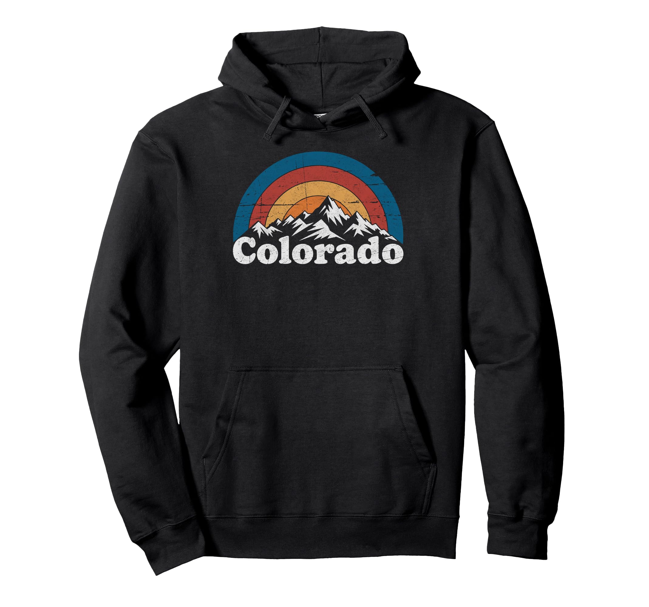 Colorado Mountains Nature Hiking Hoodie - Fun Novelty Design for Adults - T-Shirt, Sweatshirt, Hoodie