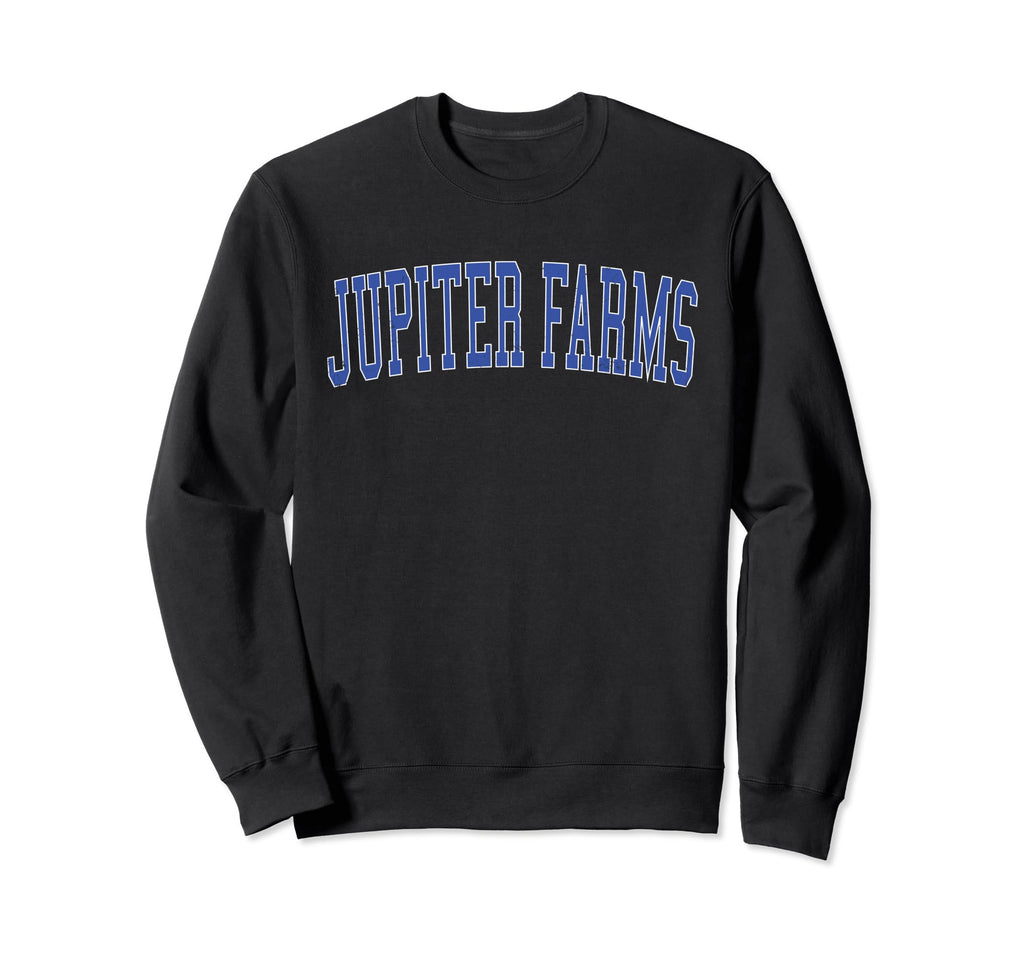 Jupiter Farms Fl Distressed Blue Sweatshirt - Aesthetic Graphic Unisex - T-Shirt, Sweatshirt, Hoodie