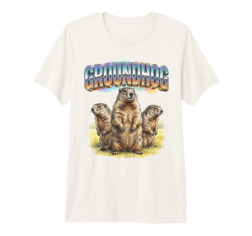 Groundhog 70S 90S Groundhog T-Shirt - Casual Everyday Wear Men Women - T-Shirt, Sweatshirt, Hoodie
