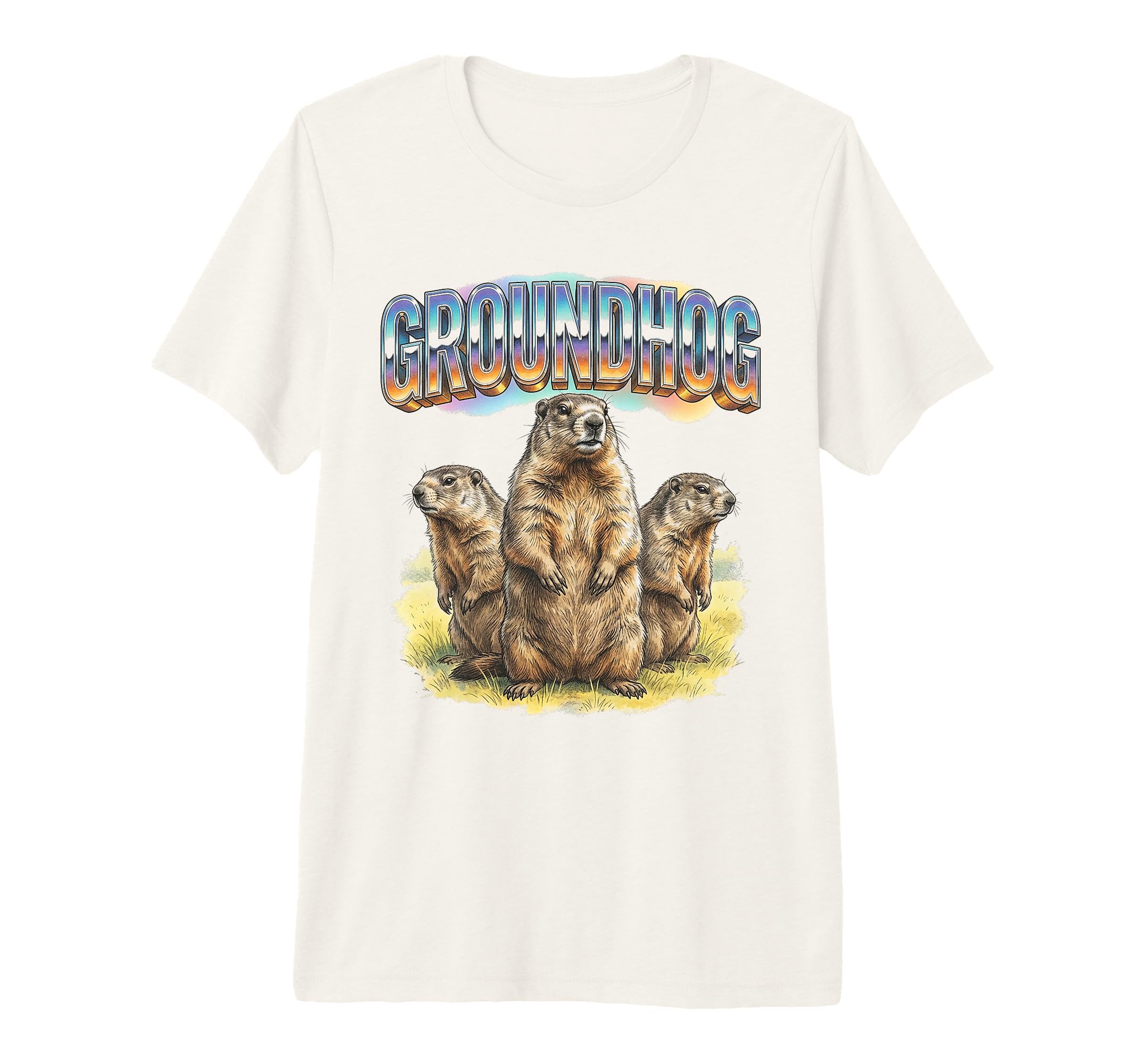 Groundhog 70S 90S Groundhog T-Shirt - Casual Everyday Wear Men Women - T-Shirt, Sweatshirt, Hoodie