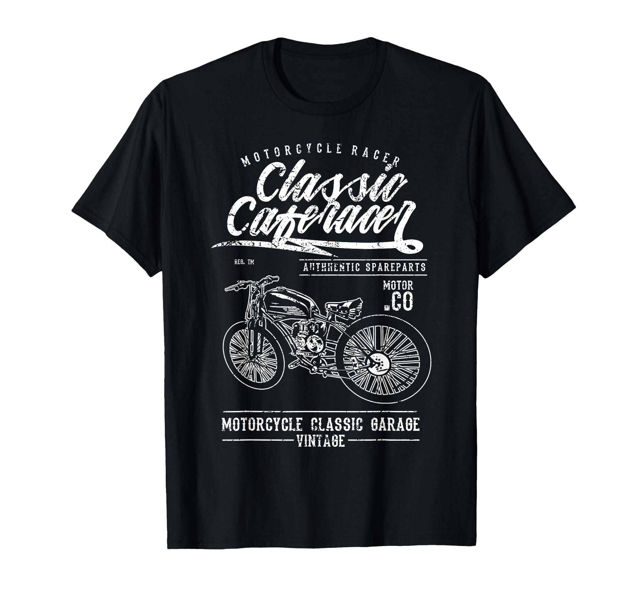 Motorcycle Biker Cafe Racer T-Shirt - Unique Graphic for Adults - T-Shirt, Sweatshirt, Hoodie