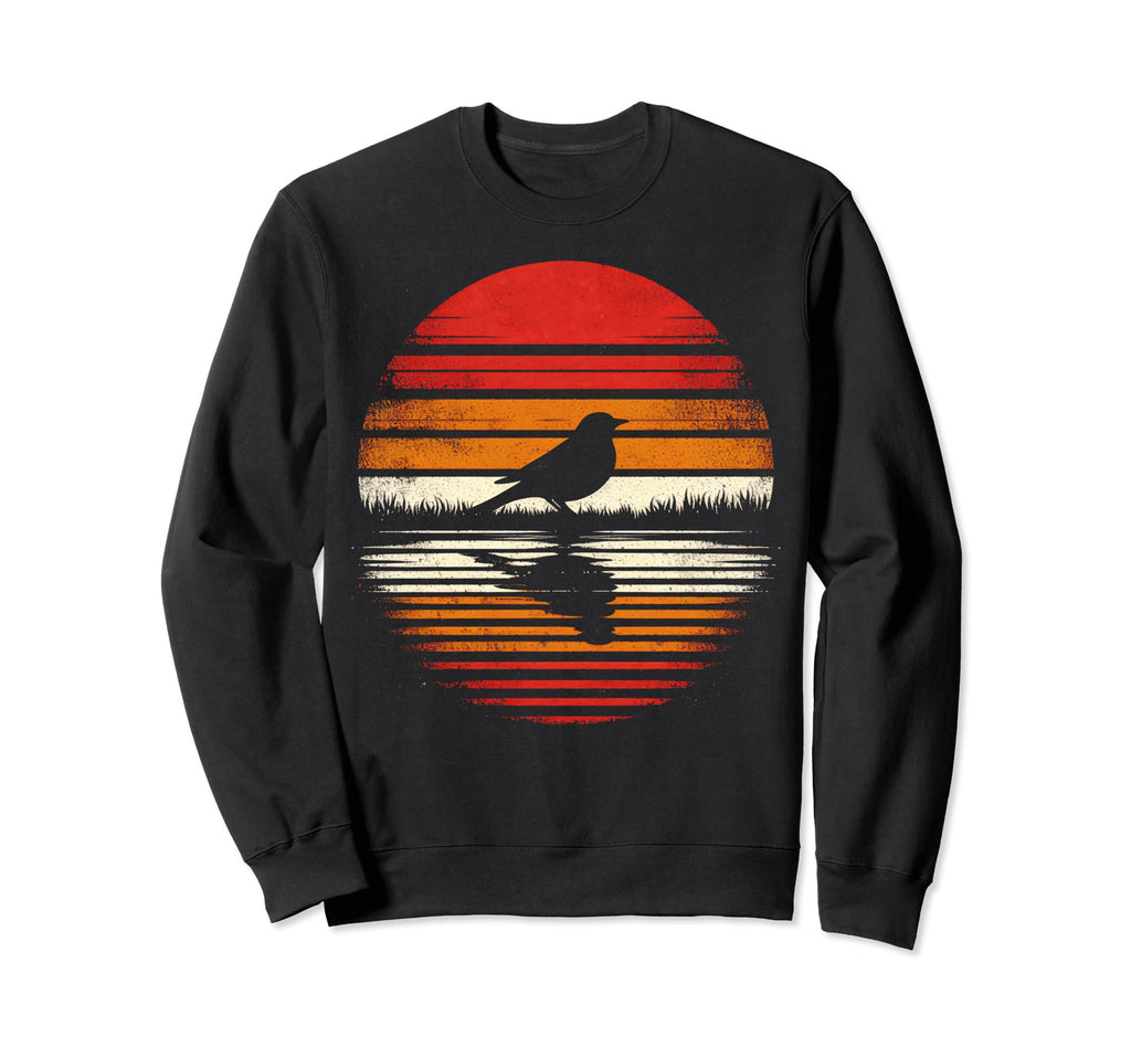 Bluebird Bird Sunset Safari 70S Sweatshirt - Unique Graphic Men Women - T-Shirt, Sweatshirt, Hoodie