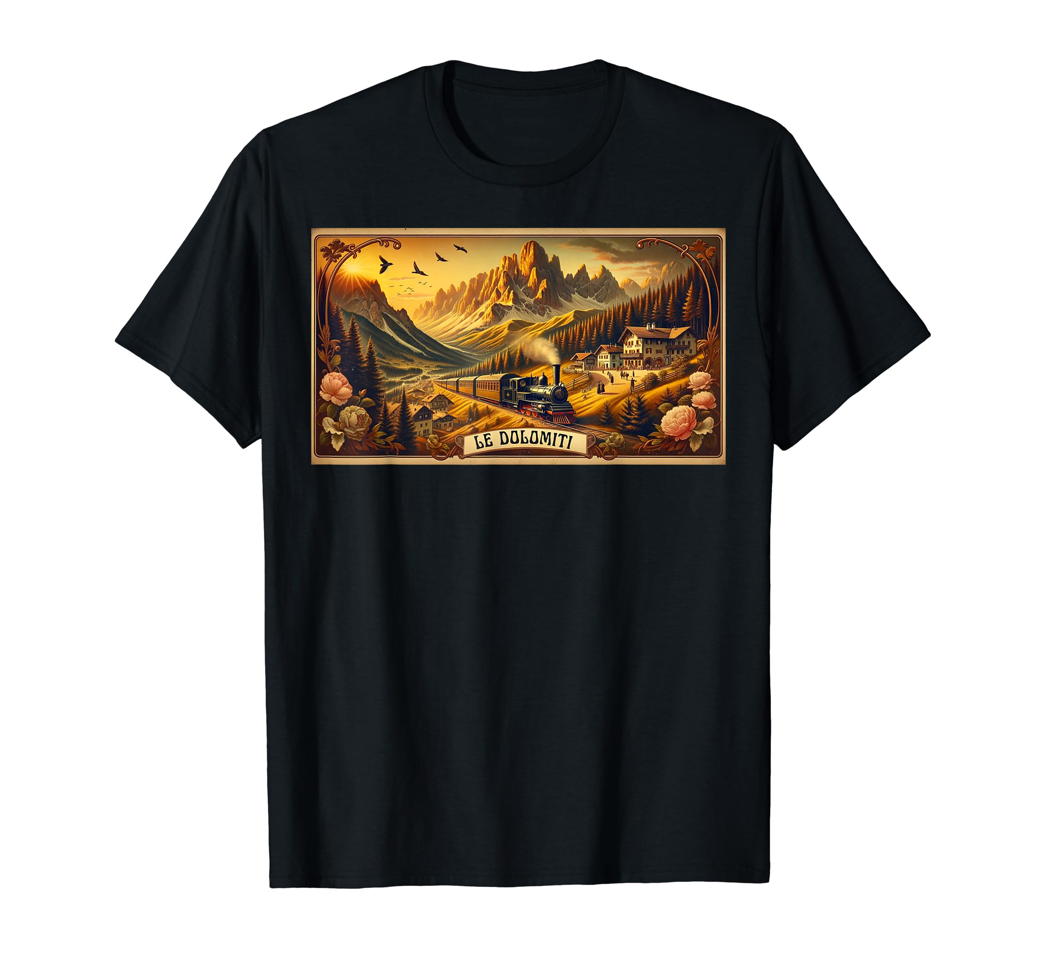 Postcard Le Dolomiti Dolomites T-Shirt - Aesthetic Graphic for Adults - T-Shirt, Sweatshirt, Hoodie