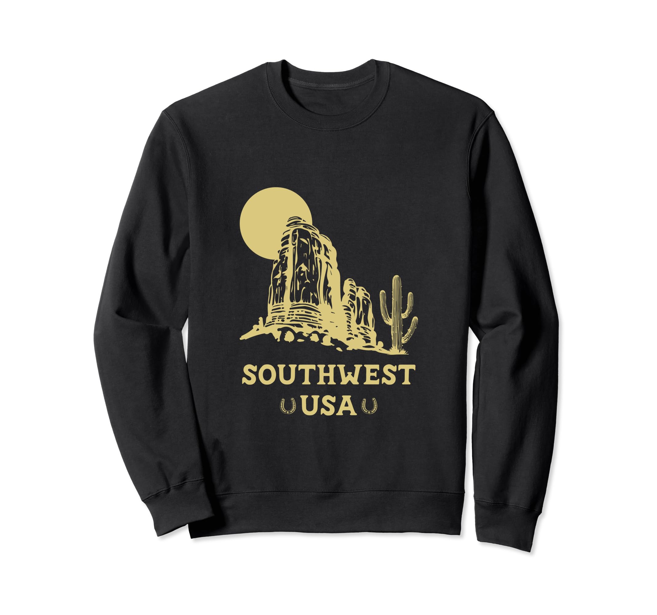Southwest Desert Cactus Cowboy Cowgirl Sweatshirt - Trendy Graphic Unisex - T-Shirt, Sweatshirt, Hoodie