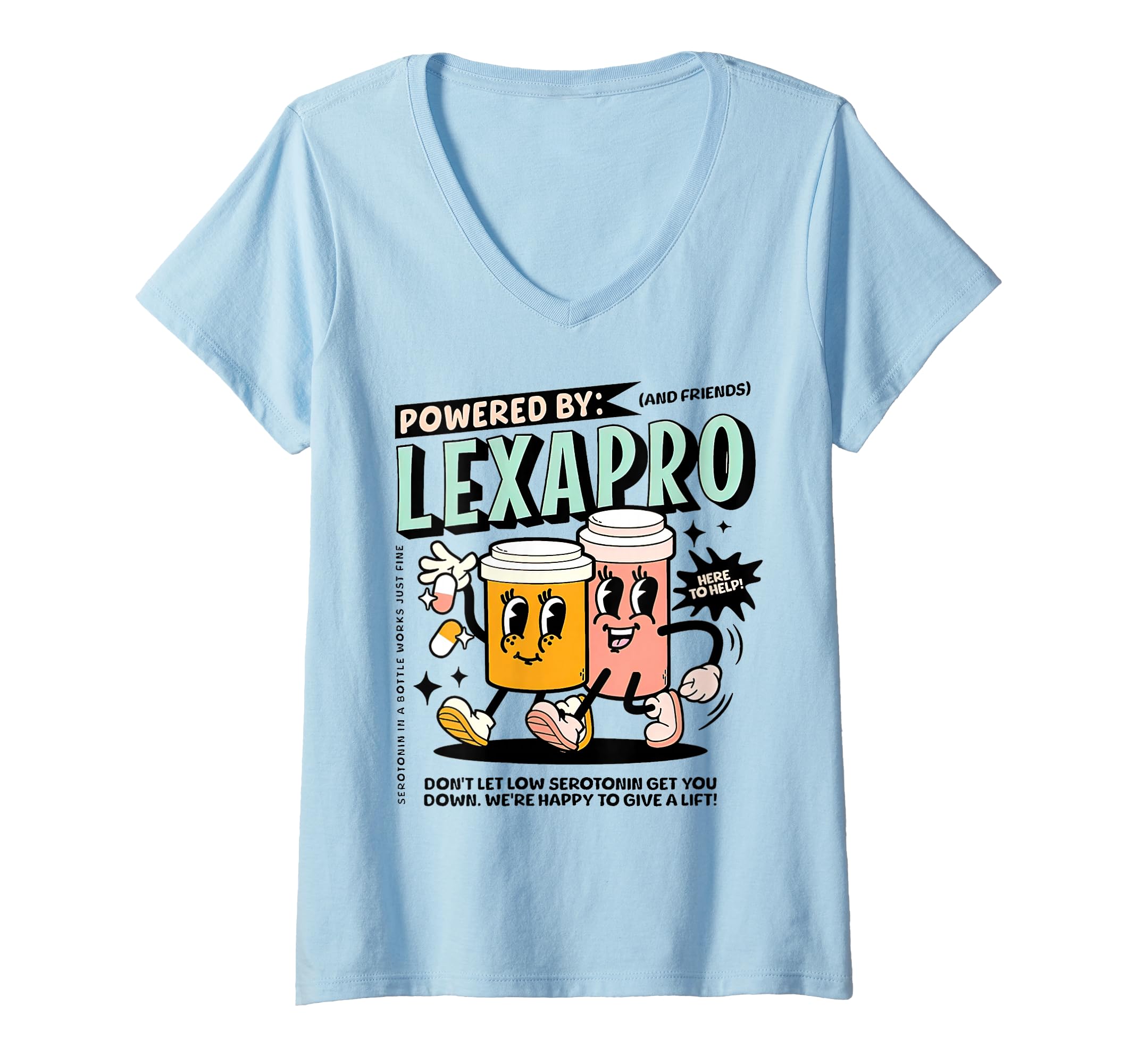 Womens Powered Lexapro Mental T-Shirt - Casual Everyday Wear Men Women - T-Shirt, Sweatshirt, Hoodie