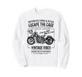 Motorcycle Distressed Sweatshirt - Casual Everyday Wear Men Women - T-Shirt, Sweatshirt, Hoodie