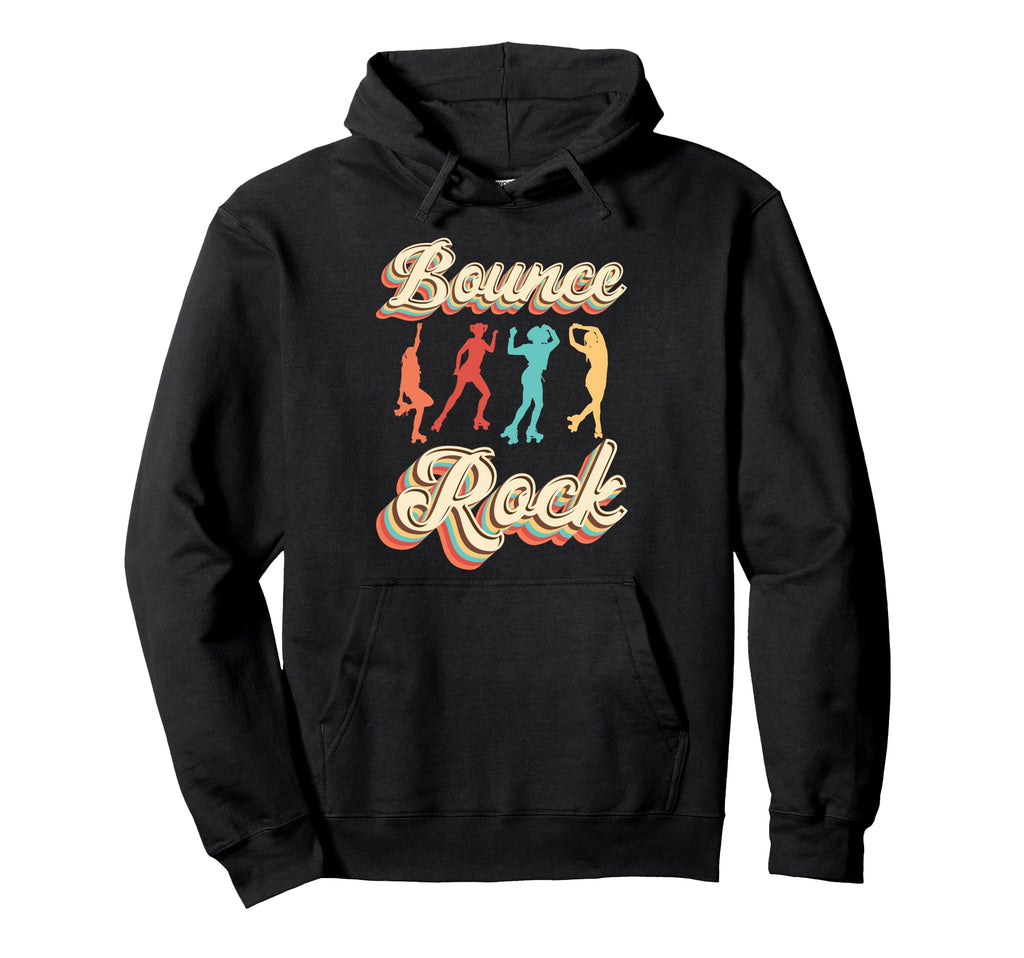 Roller Skating Skate 1970S Bounce Rock Hoodie - Trendy Graphic Unisex - T-Shirt, Sweatshirt, Hoodie