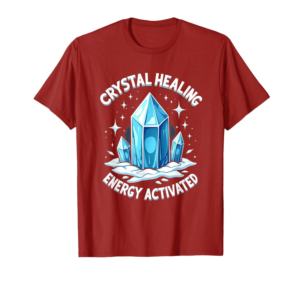 Crystal Healing Energy Activated T-Shirt - Fun Novelty Design Men Women - T-Shirt, Sweatshirt, Hoodie